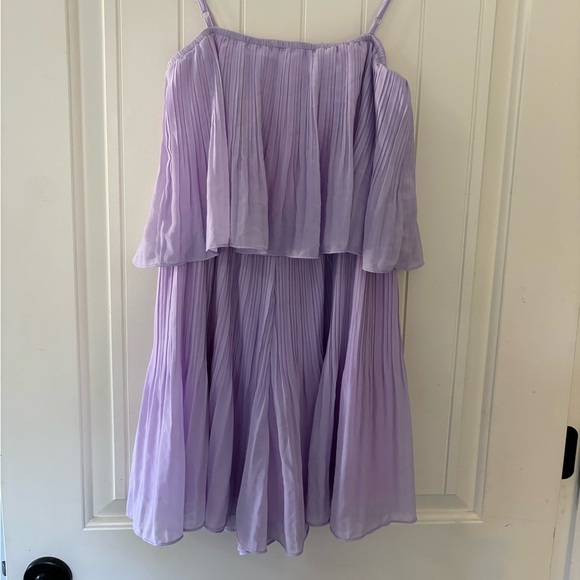 NWT Lavender EXLURA Pleated Shorts Romper Dress - Picture 5 of 8
